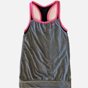 Girls Nike 'Cool' DriFIT 2-in-1 Cami Training Tank